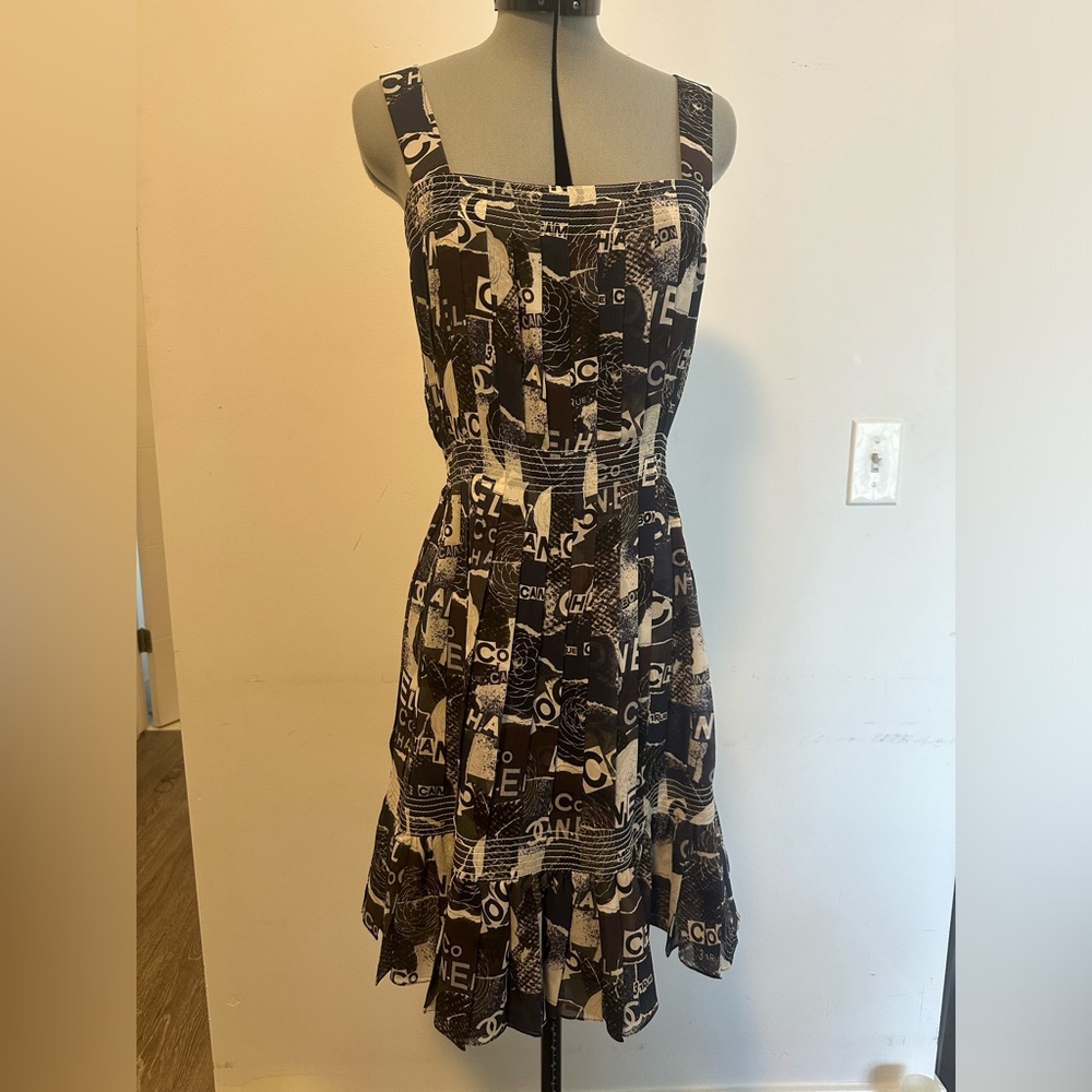 CHANEL Pleated Dress